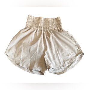 Nike High Waist Cream Shorts